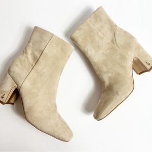 Sam Edelman Fawn Oat Suede Booties - Never Worn